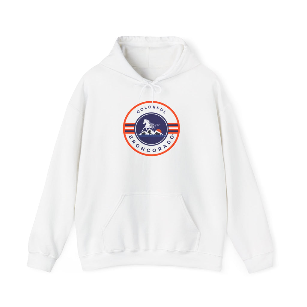 Denver Broncos Pullover Hoodie Fan Gear Colorful Broncorado® Round