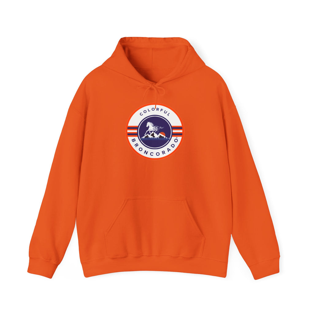 Denver Broncos Pullover Hoodie Fan Gear Colorful Broncorado® Round