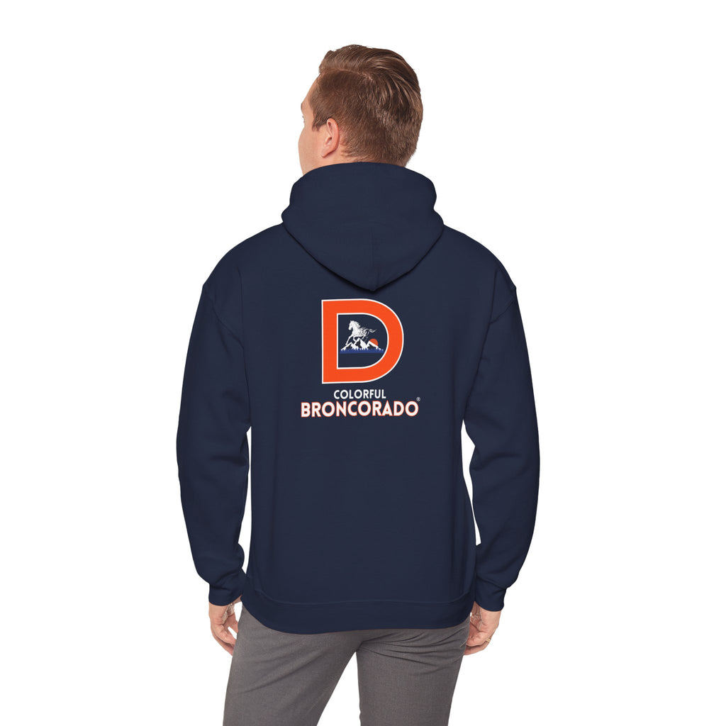 Denver Bronco Pullover Hoodie Fan Gear |Exclusive Colorful Broncorado® Logo