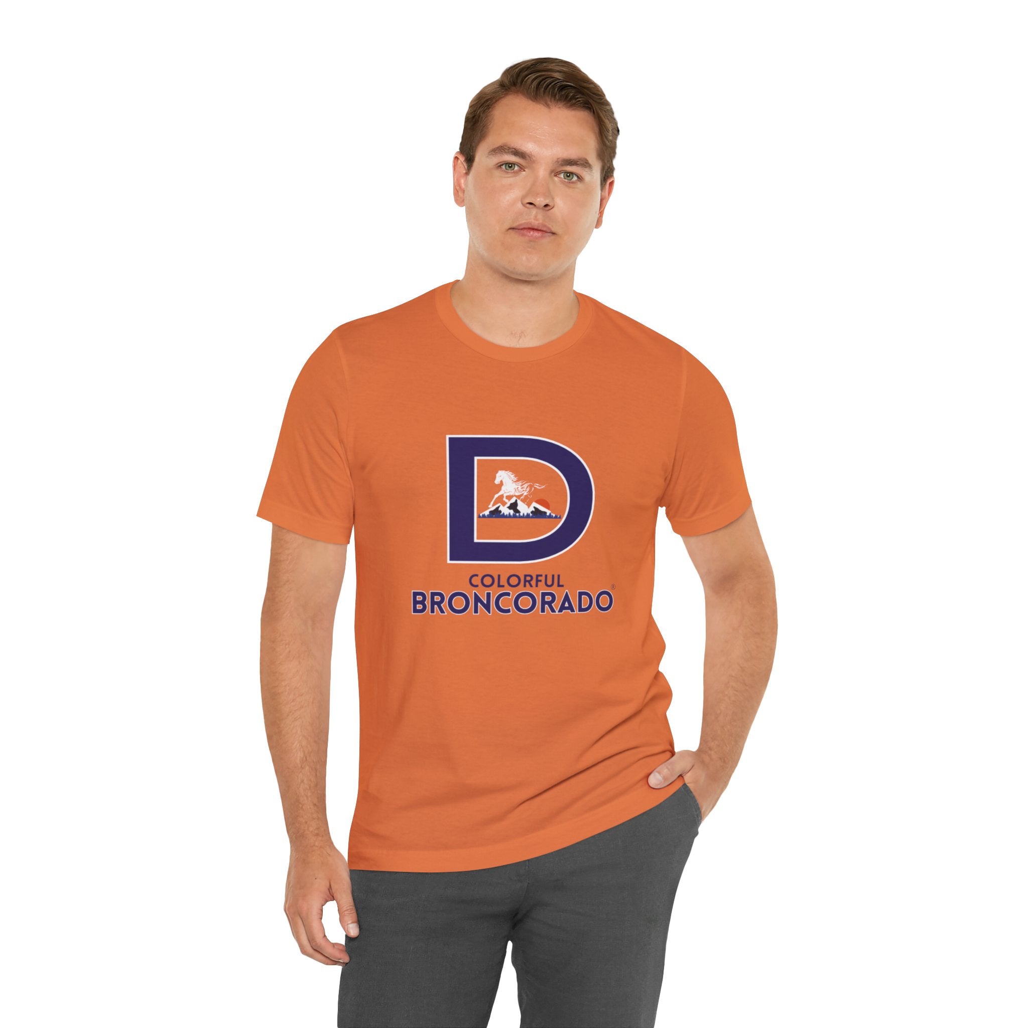 Denver Broncos Fan Unisex Orange T-Shirt | Colorful Broncorado®