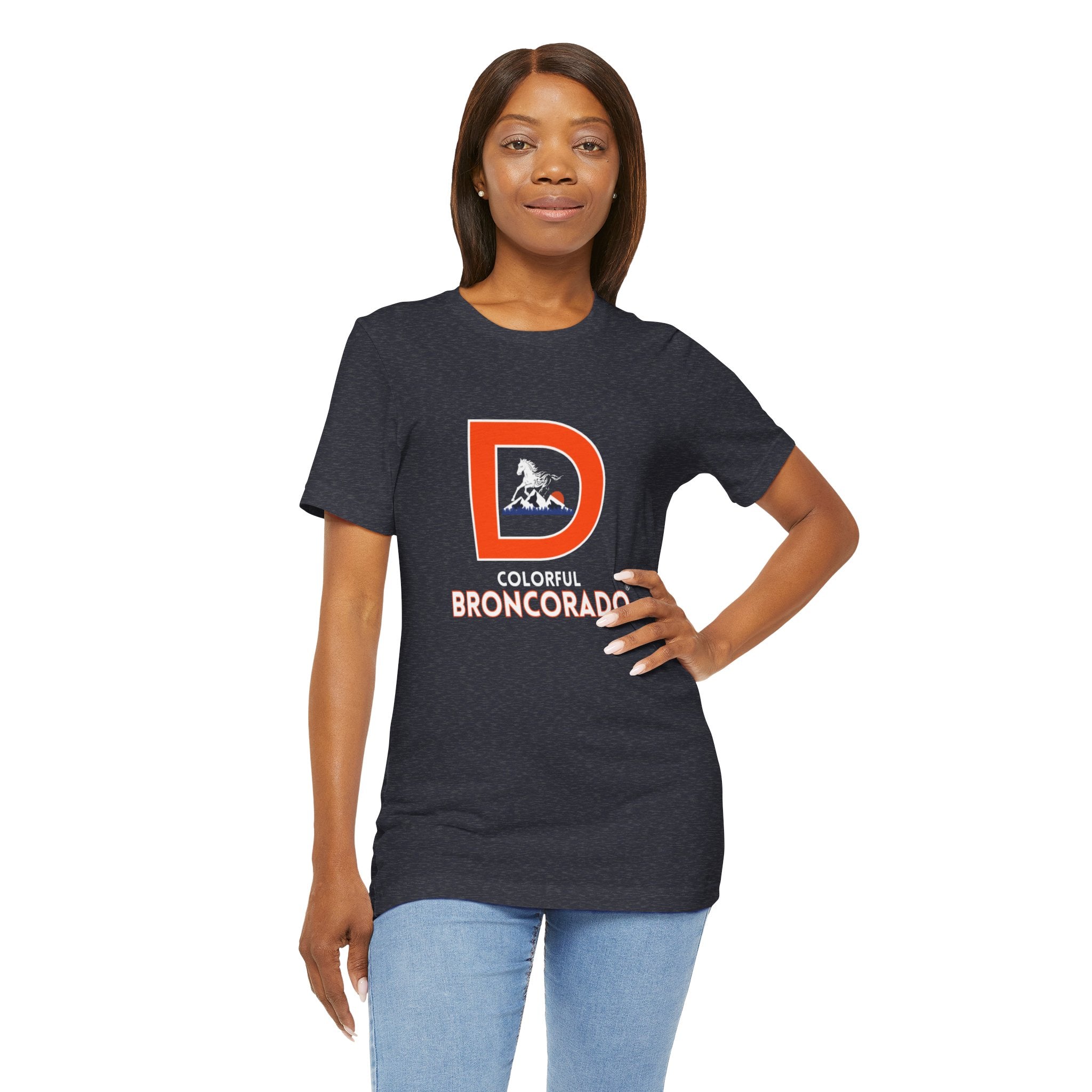 Denver Broncos Fan Unisex T-Shirt | Colorful Broncorado®