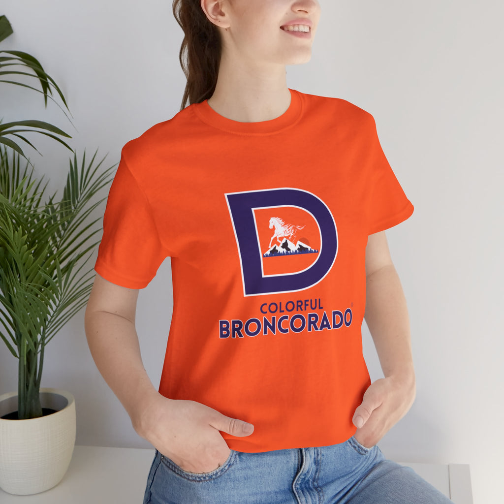 Denver Broncos Fan Unisex Orange T-Shirt | Colorful Broncorado®