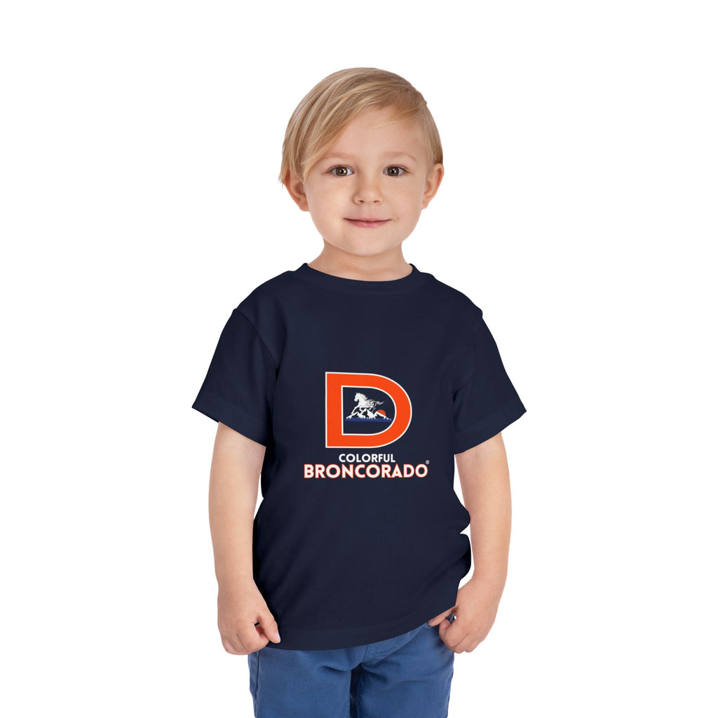 Denver Bronco Kid Fans Toddler Tee Shirt | Colorful Broncorado®
